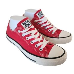 Converse Chuck Taylor All Star Low Red Women size 7.5 Canvas Sneaker Shoe